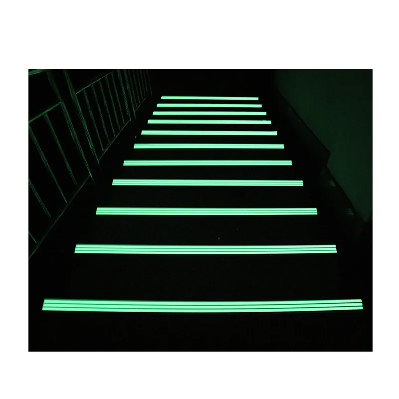 aluminum glow in dark step nosing, stair nosing, step strips