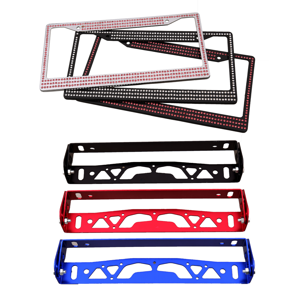 Go Anywhere Vehicle Special Carbon Fiber Steel Plastic Zinc Alloy Aluminum Blank Black License Plate Frame Car Bag Customised