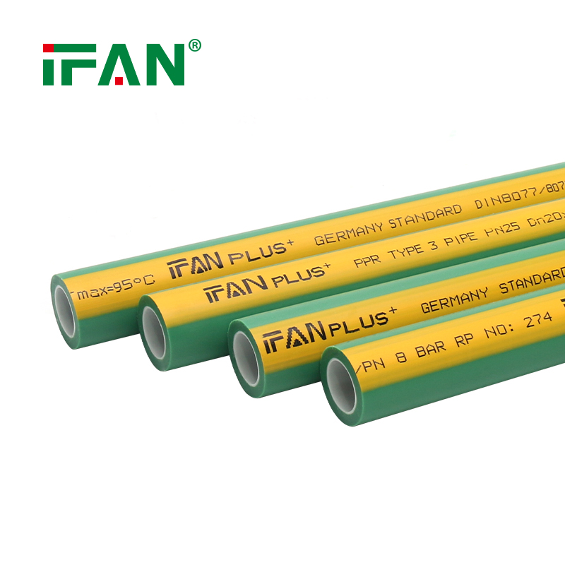 Ifanplus PPR Pipe Polypropylene Pipe PN20 Green PPR Tubo PPR Plastic Pipe for Drink Water System