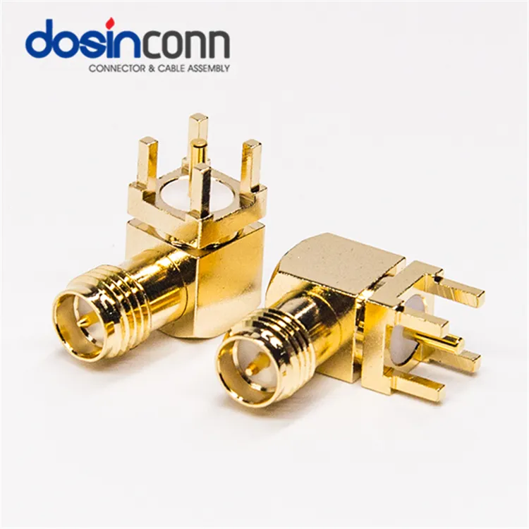 SMA RF Connector Straight PCB Mount Male For RF Coaxial Connector