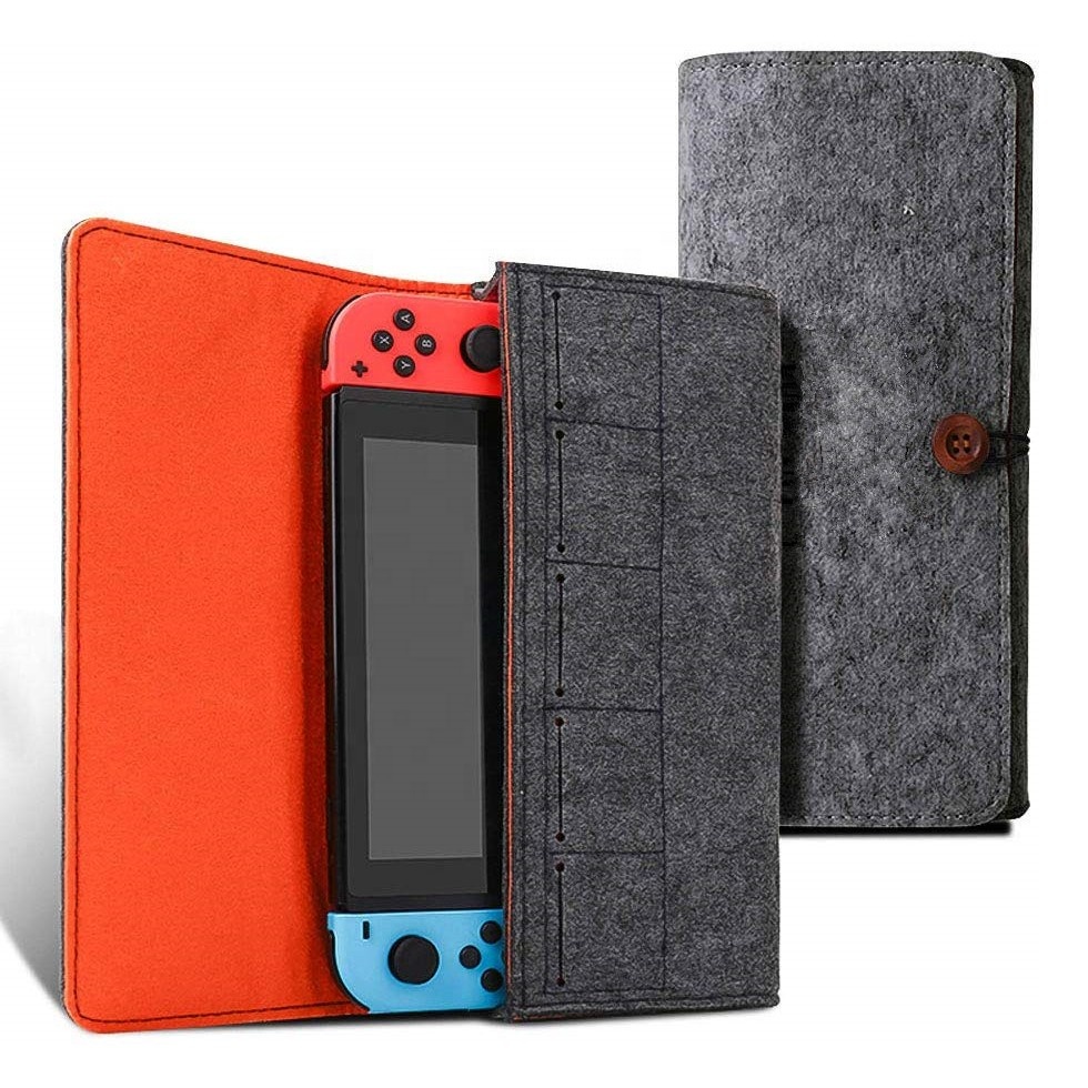 Портативный переноски тонкий защитный фетр чехол для Nintendo Switch