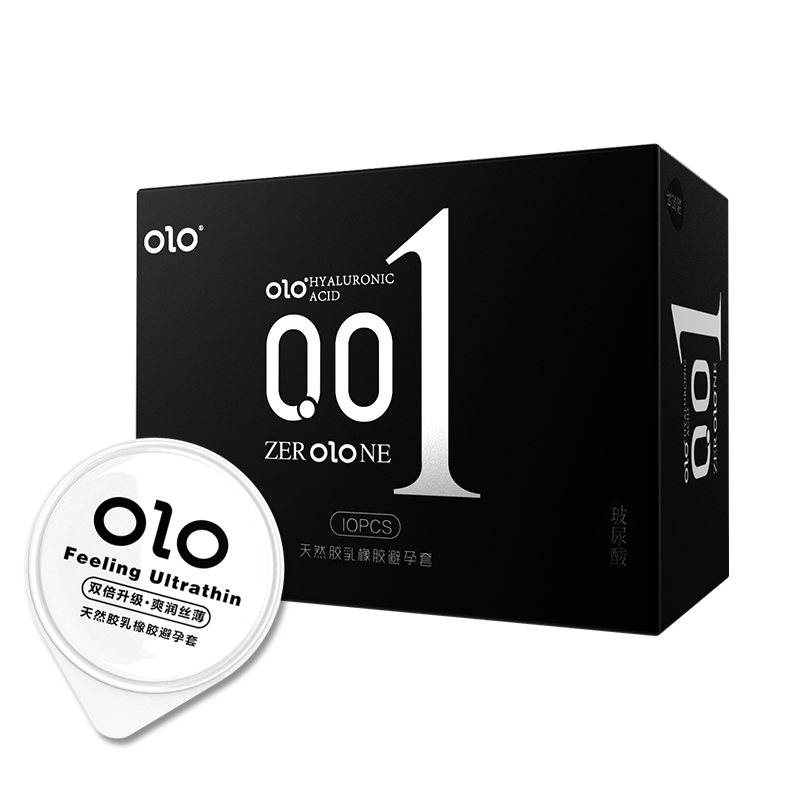 Ультратонкий презерватив OLO 001 с гиалуроновой кислотой, Мужской Бог