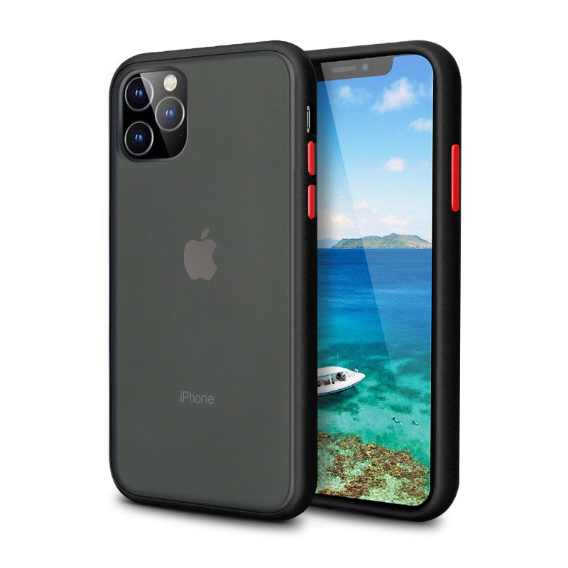 Противоударный чехол для телефона iPhone 12 Pro Max 2020, Матовый Жесткий Мягкий чехол из поликарбоната и ТПУ, Аксессуары для мобильных телефонов iPhone 11, чехол X, XS
