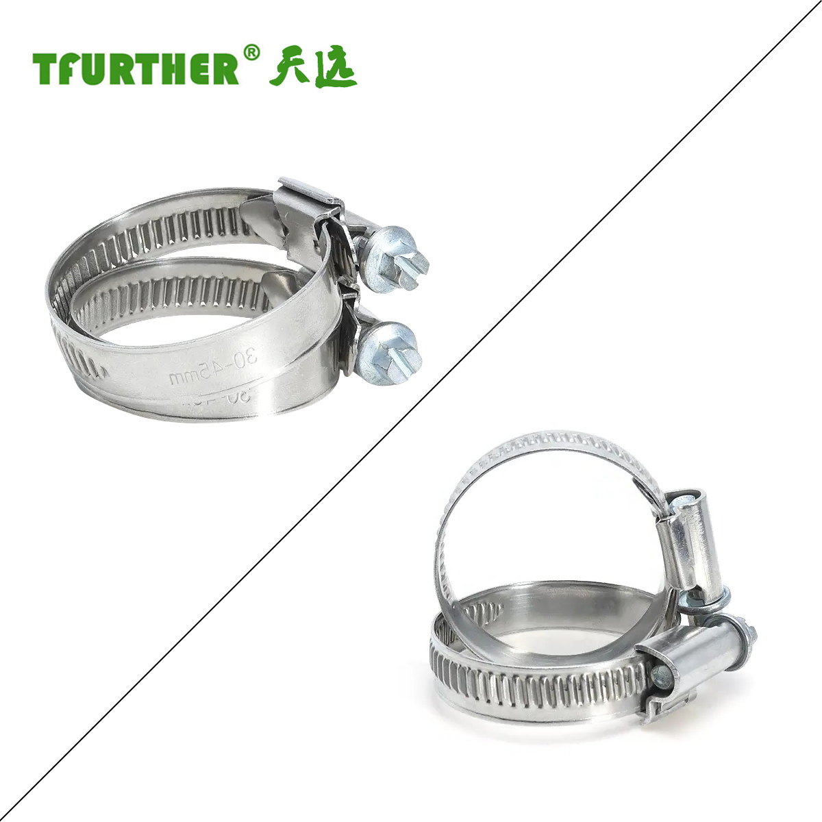 High Heat Resistant German type clamp germany type hose clamp worm gear hose clamp