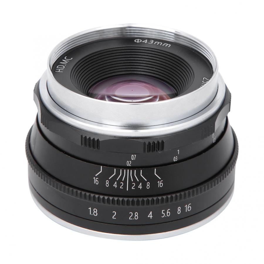 Объектив камеры APSC 25 мм F1.8 FX M3/4 EOSM для камеры SONY NIKON Olympus Fujitsu