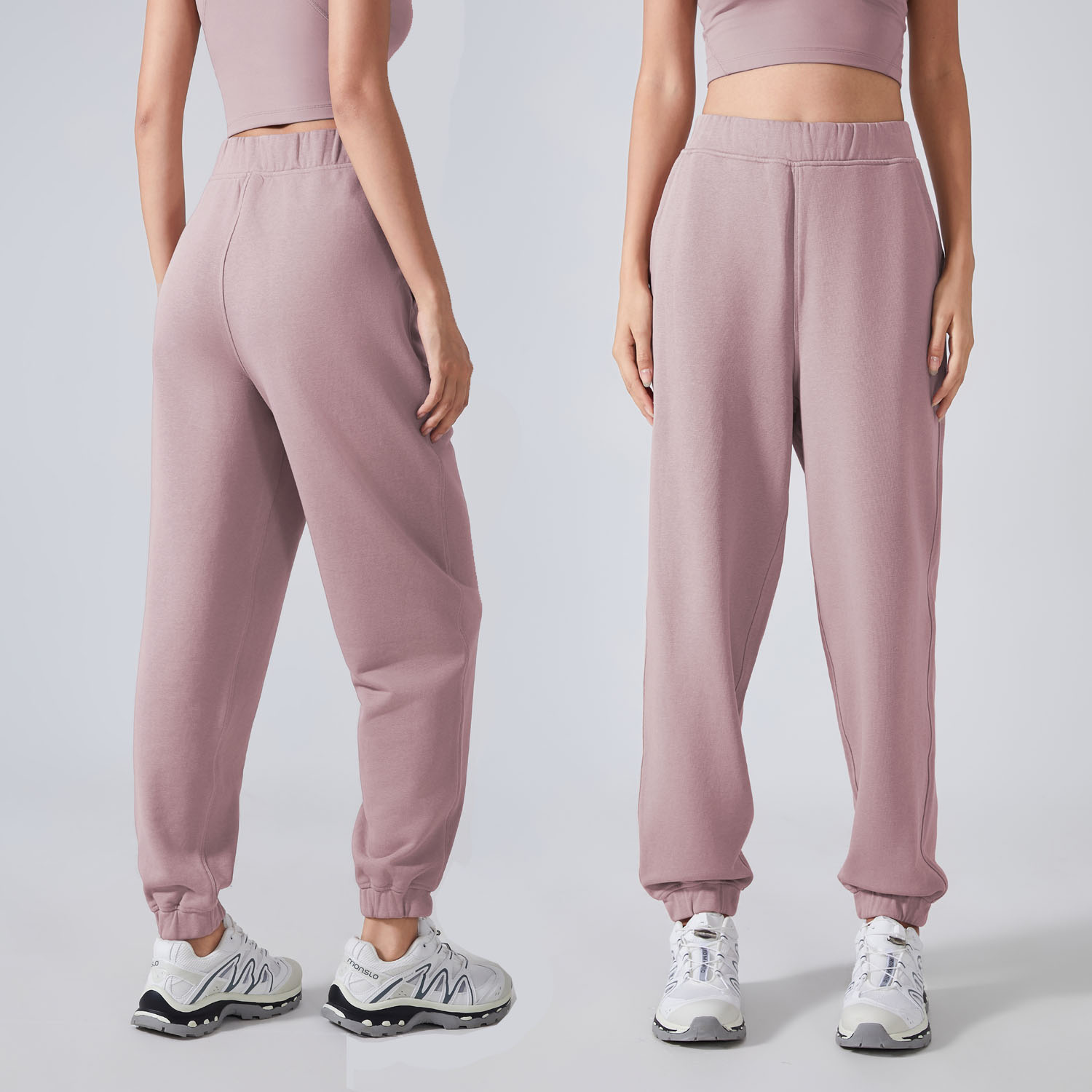 Autumn Winter Elastic Waist Head Bundle Foot Sports Pants Women Casual Sweatpants Fitness Yoga baggy sweatpants