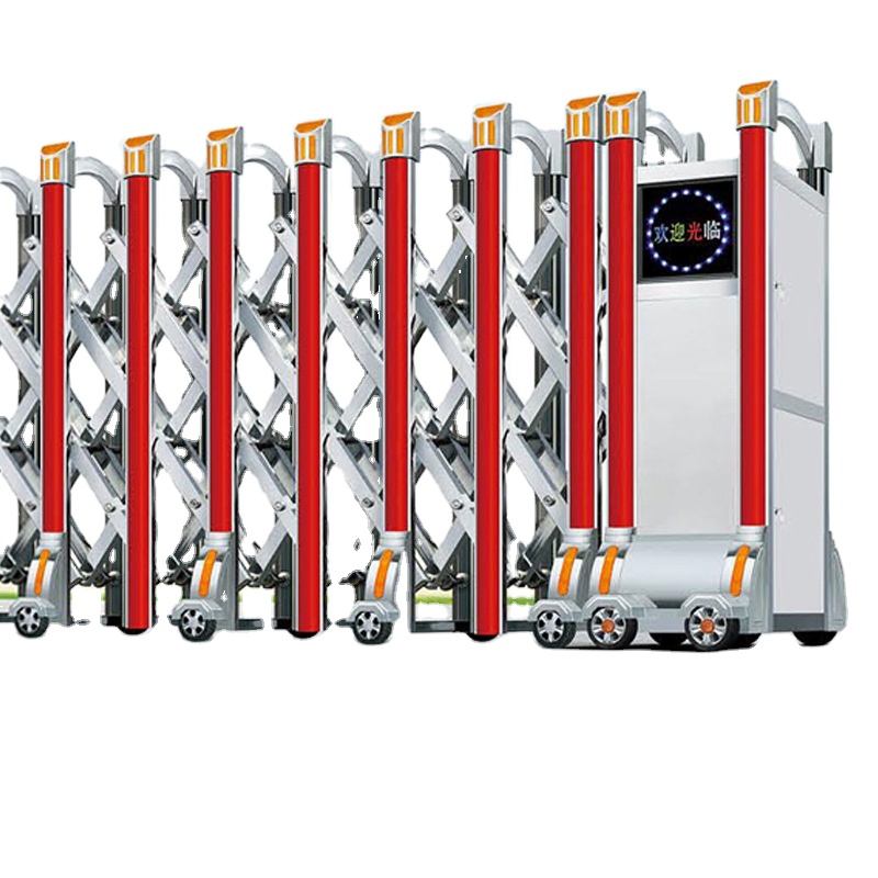 Road Barrier Automatic Telescopic Sliding Gates Front Door Security Folding Decorative Aluminum Gates