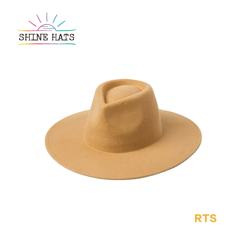 2020 shinehat роскошный винтажный логотип на заказ джазовый Топ широкий край 100% женский топ австралийская фетровая Мужская Федора шляпы