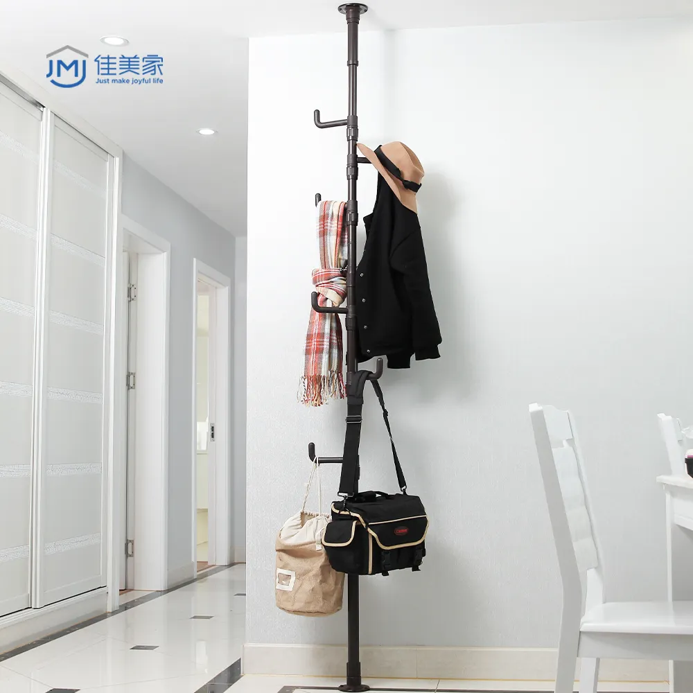 2021 Convenient Portable Stainless Steel Cloth Stand Metal Coat Rack