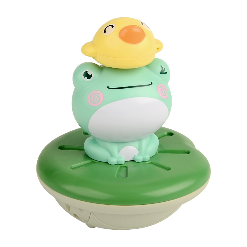 Float Toddler Bath Toy Water Fountain Sprinkler Rotating Toys Frog Spray Water Sprinkler Shower Toy