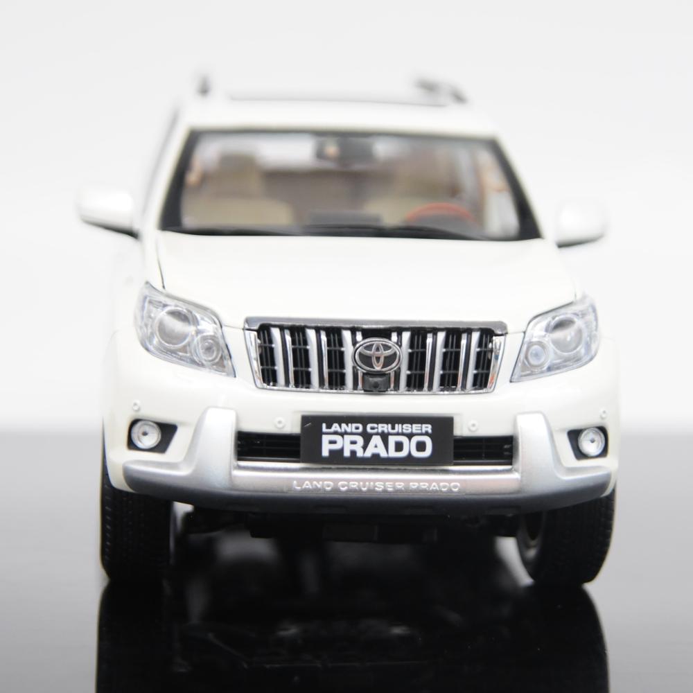 1:18 prado модель автомобиля из искусственного сплава коллекционные подарки коллекционные автомобили белого цвета