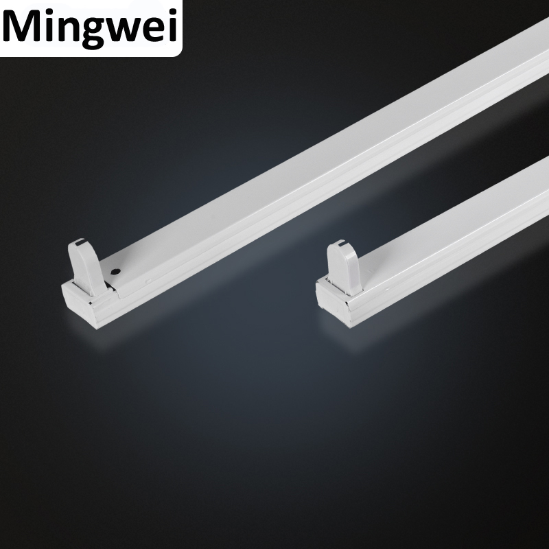 Led Fixture High Quality 0.3mm 0.35mm thickness 1.2M 0.6M 2ft 4 ft LED Double T8 Bracket LED T8 Fixture