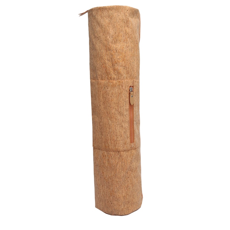 Eco-friendly natural cork surface gym bag with yoga mat holder, yoga bag bags with custom logo