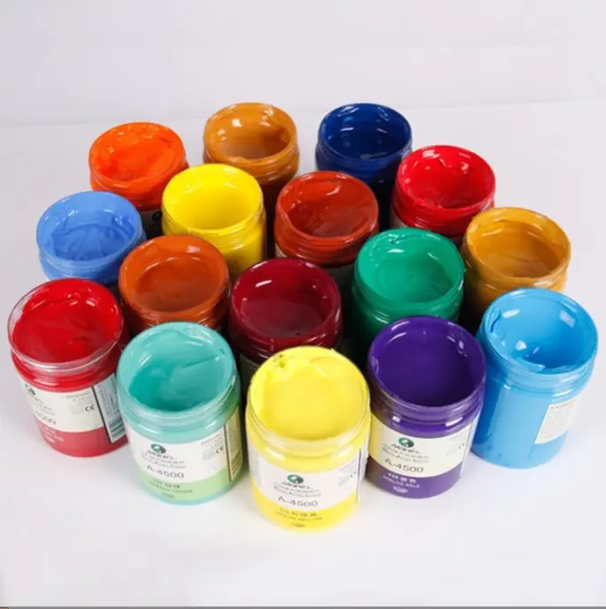 Marie's 300ml Professional Waterproof Wall Painting Textile Graffiti Hand Painted DIY Fluid Painting Acrylic Paint