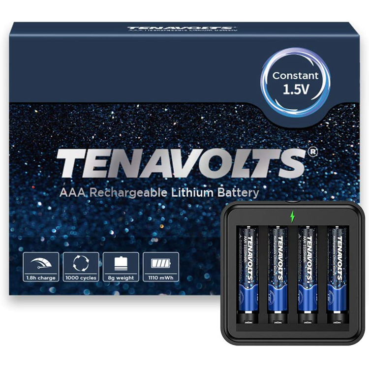 Tenavolts 1,5 в ААА щелочные батарейки 4 шт. в упаковке; Принт с превосходная прочность из чистого золота дно