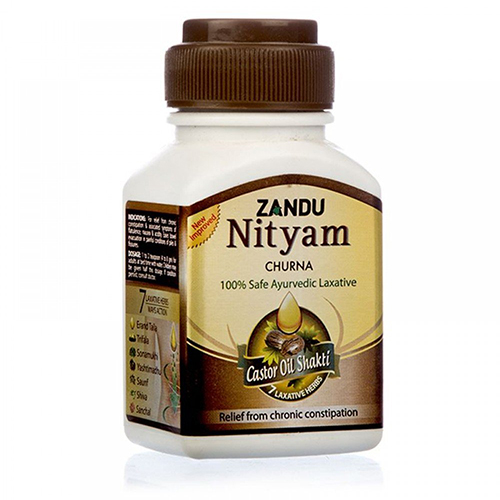 Индийский травяной продукт Zandu Nityam Churna 100gm-Травяной Порошок Для запора-аюрведическая чурна Для запора