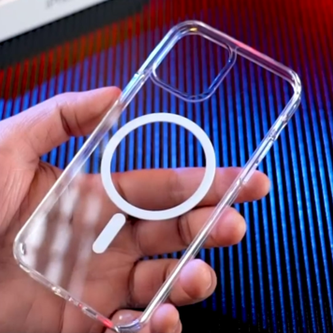 Оригинальное качество для Apple Iphone13 14 Pro Max магнитное кольцо чехол для телефона прозрачный силиконовый для MagSafeing Беспроводное зарядное устройство