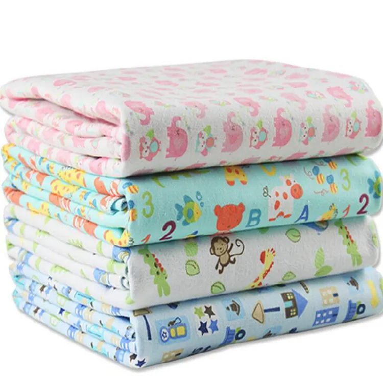 Wholesale Cheap Price Flat Sheet Flannel printing baby bed sheet Newborn Baby Blanket