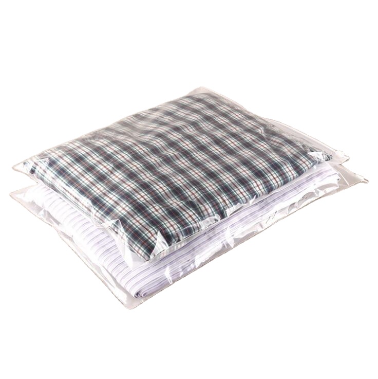 Eco-friendly recycled EVA Transparent pvc waterproof underwear plastic zipper bag