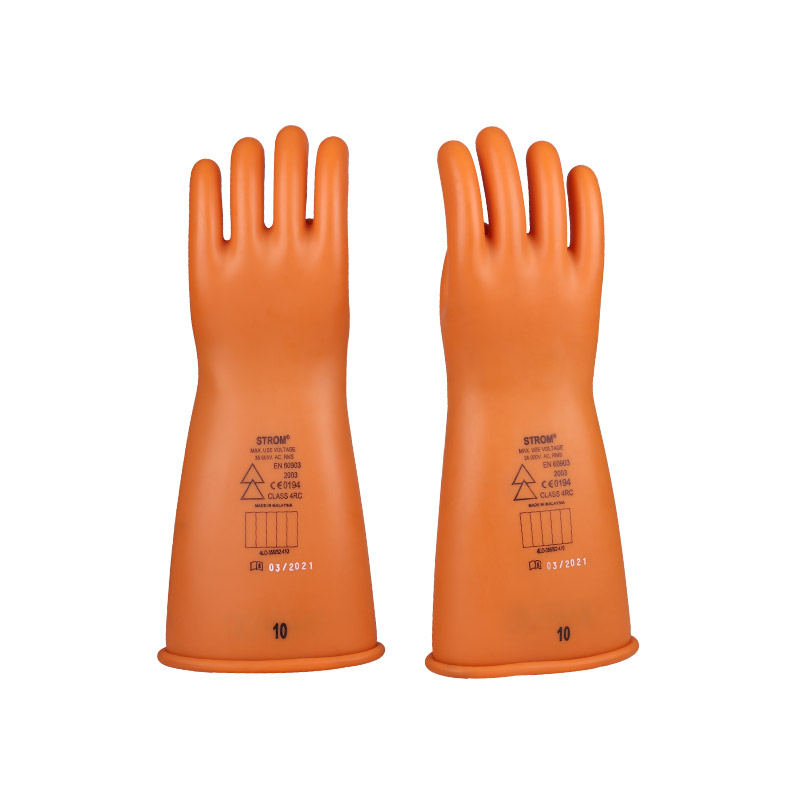 Class 4 Insulated Safety Work Gloves Insulating 40kv electrical safety gloves