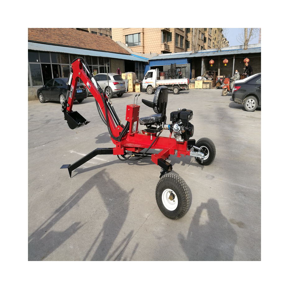 Widely Used Superior Quality Gasoline Engine Towable Backhoe For Tractors
