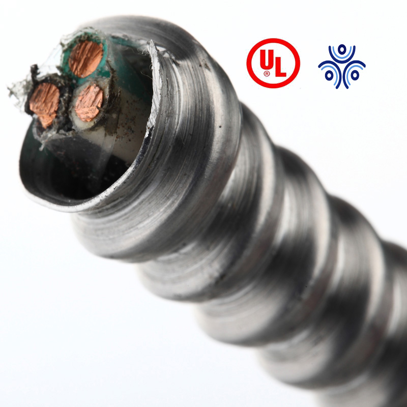 MC кабель 12/2 12/3 12/4 awg UL Металлический армированный медный Электрический силовой кабель MC кабель