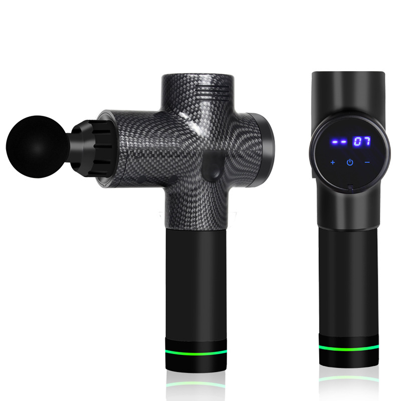 30 speed cordless handheld fascia gun, body fascia therapy massage gun with 6 massage heads