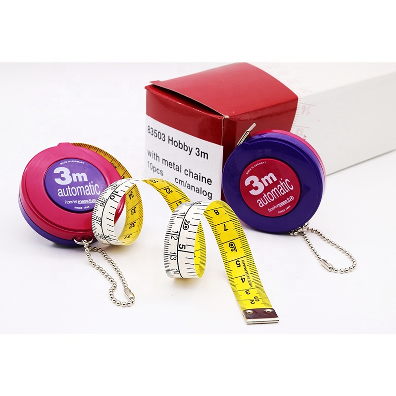 Germany Hoechstmass Factory Manufacture 3M Roller Soft Measuring Tape 300cm/120inch high quality