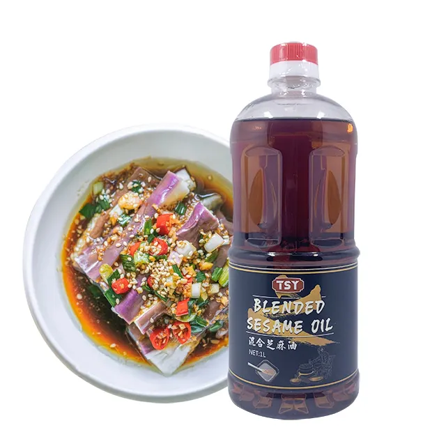 TSY Food Manufacturers Price Halal 100% Pure High Quality Pure Sesame Oil Bulk 1L 1.86 L Cooking Sesame Oil for restaurant