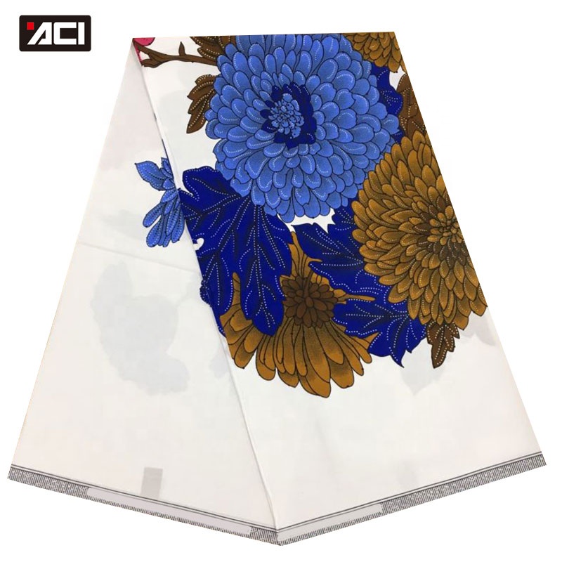 ACI 100% хлопок настоящий воск блок печать ткани Tissu Africain Анкара Нигерия воск африканская Анкара ткани воск печать 6 ярдов/шт