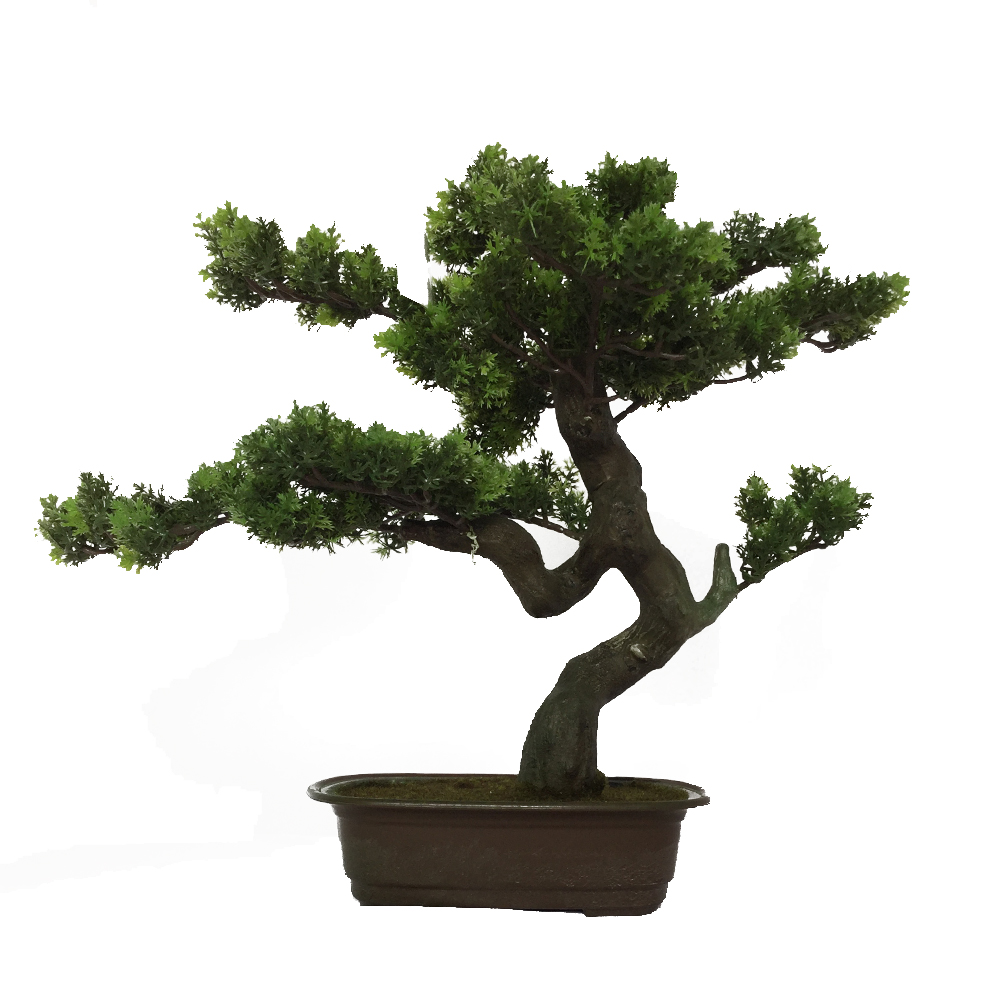 Фабричное небольшое бонсай, искусственное дерево podocarpus macrophyllus, наружное украшение