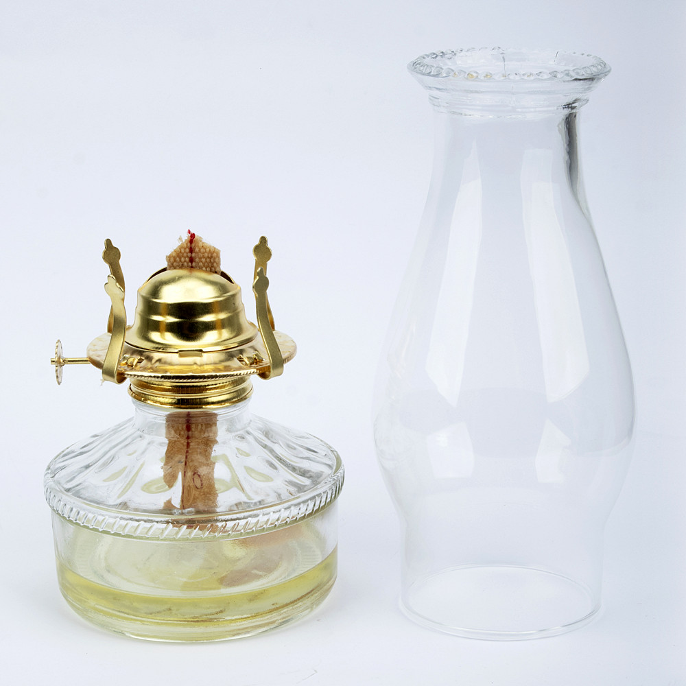 Glass Chimney For Oil Lamp Clear Lamp Glass Replacement Oil Lamp Clear Crimp Top Chimney Clear Glassware Chimney