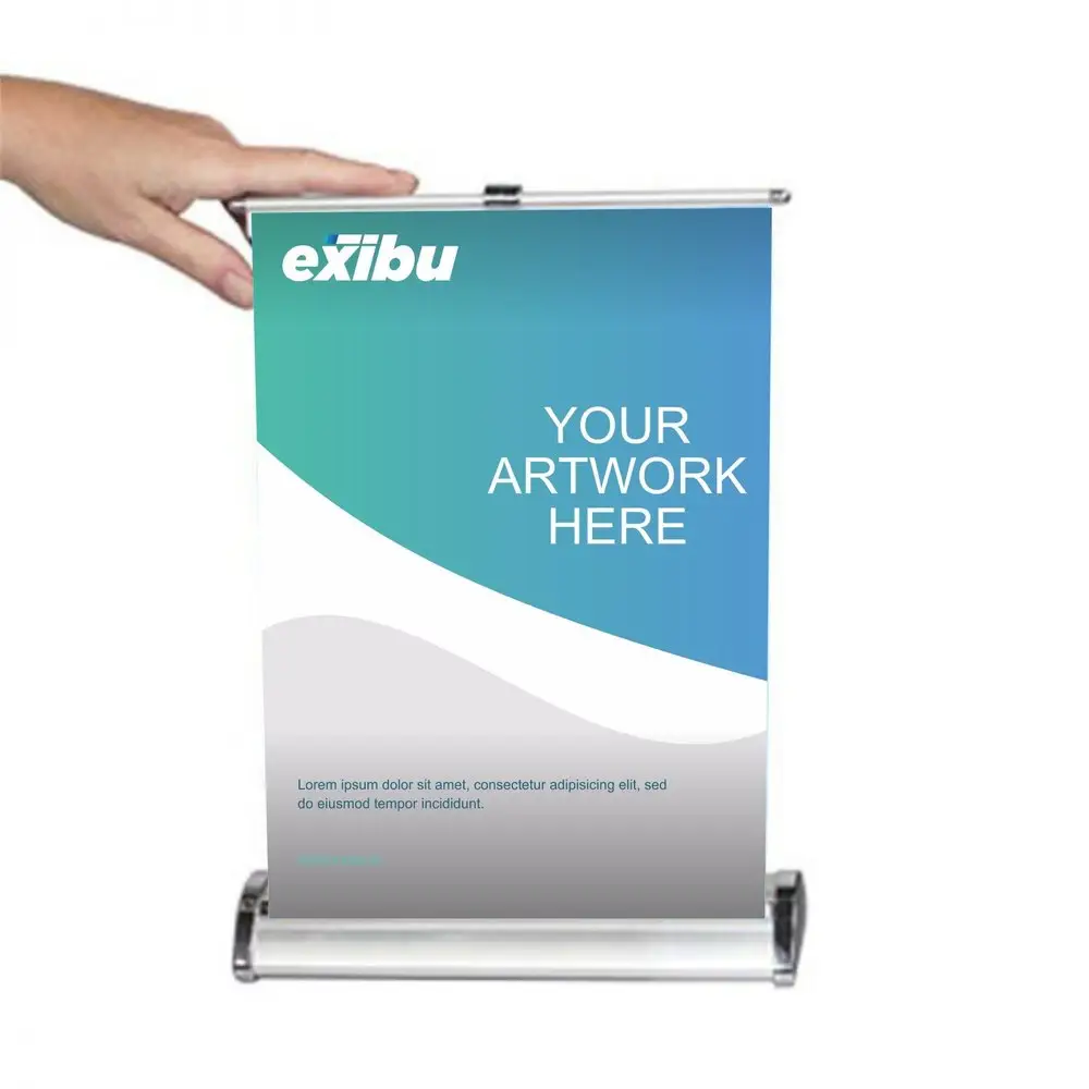 Wholesale Exhibition Mini Table Top Retractable Roll Up Banner