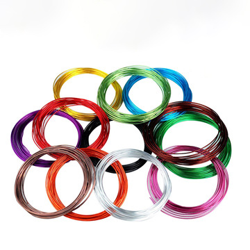 Wholesale DIY Craft 0.8m-3mm Gold Silver Aluminum Thread Jewelry Making Beading Flexible Aluminum wire