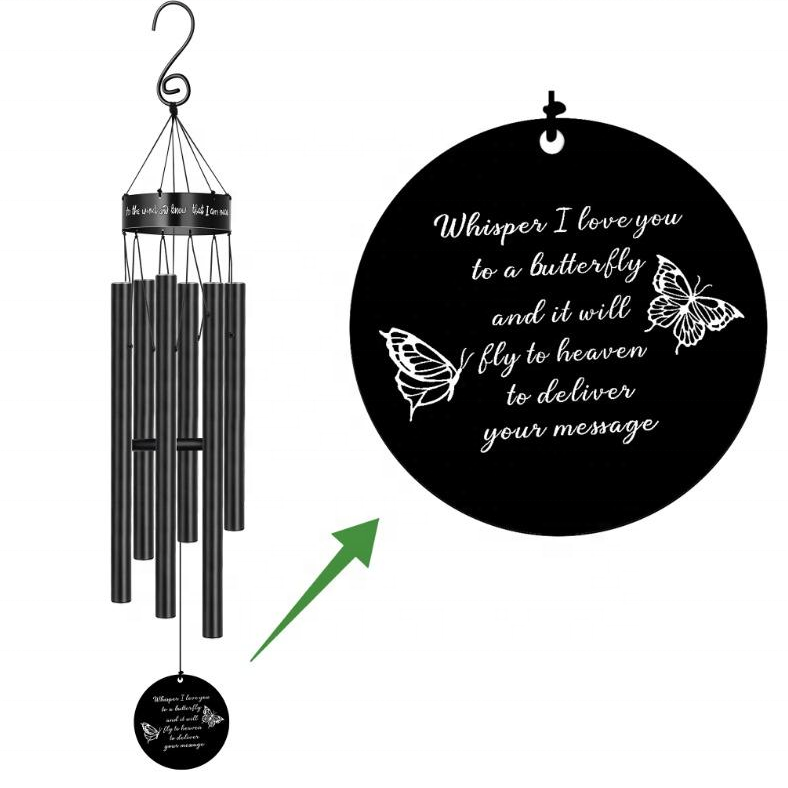 Joycuff New Western Memory 30 Inches Outdoor Deep Memorial Wind chimes for Loss of Loved