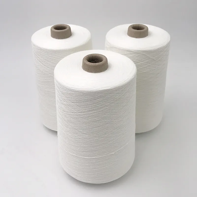 Flame retardant spun yarn 55% Protex-c modaacrylic 45%cotton raw white for knitting or weaving