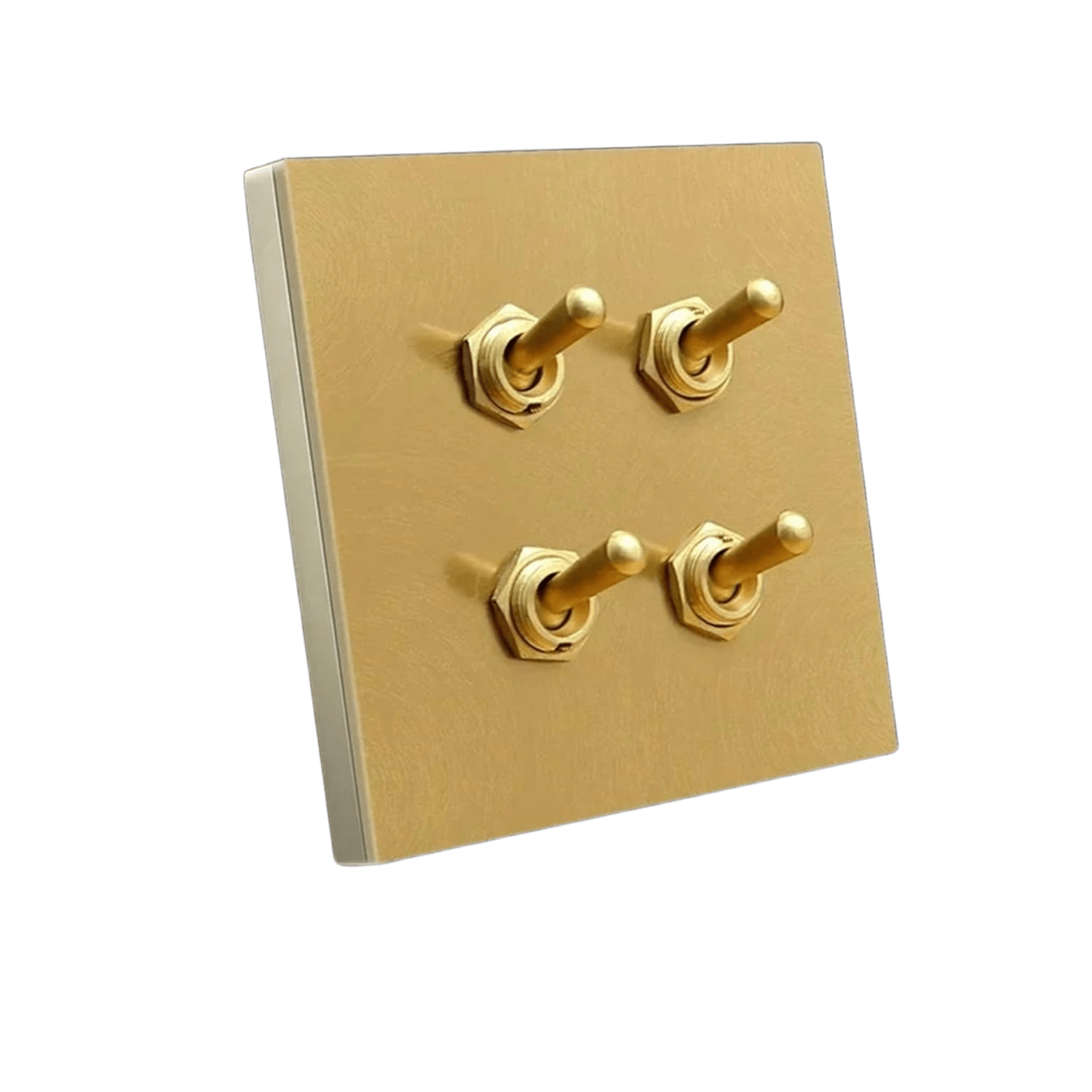 Custom Brass Toggle Light Wall Switches UK EU US Standard Stainless Steel Panel Metal Switch Electric Sockets