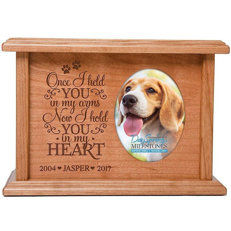 High Quality Funeral Supply Pet Photo Human Ashes Wooden Cremation Urn Cinerary Casket Animal Urn