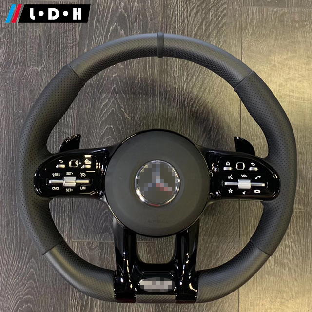For Mercedes Benz CLA CLC CLK CLS Leather Steering Wheel Customized