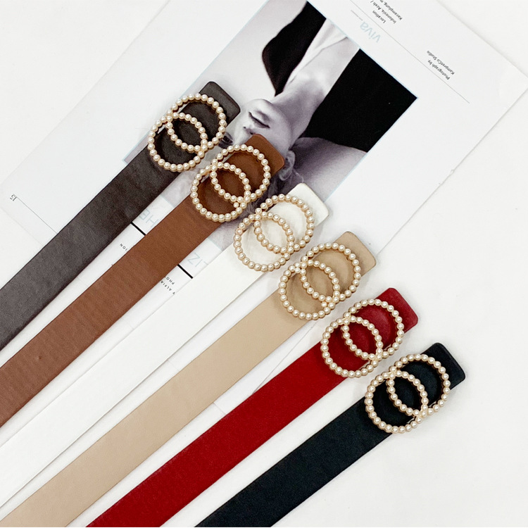 2021 Fashionable lady pearl belt elegant and convenient accessories