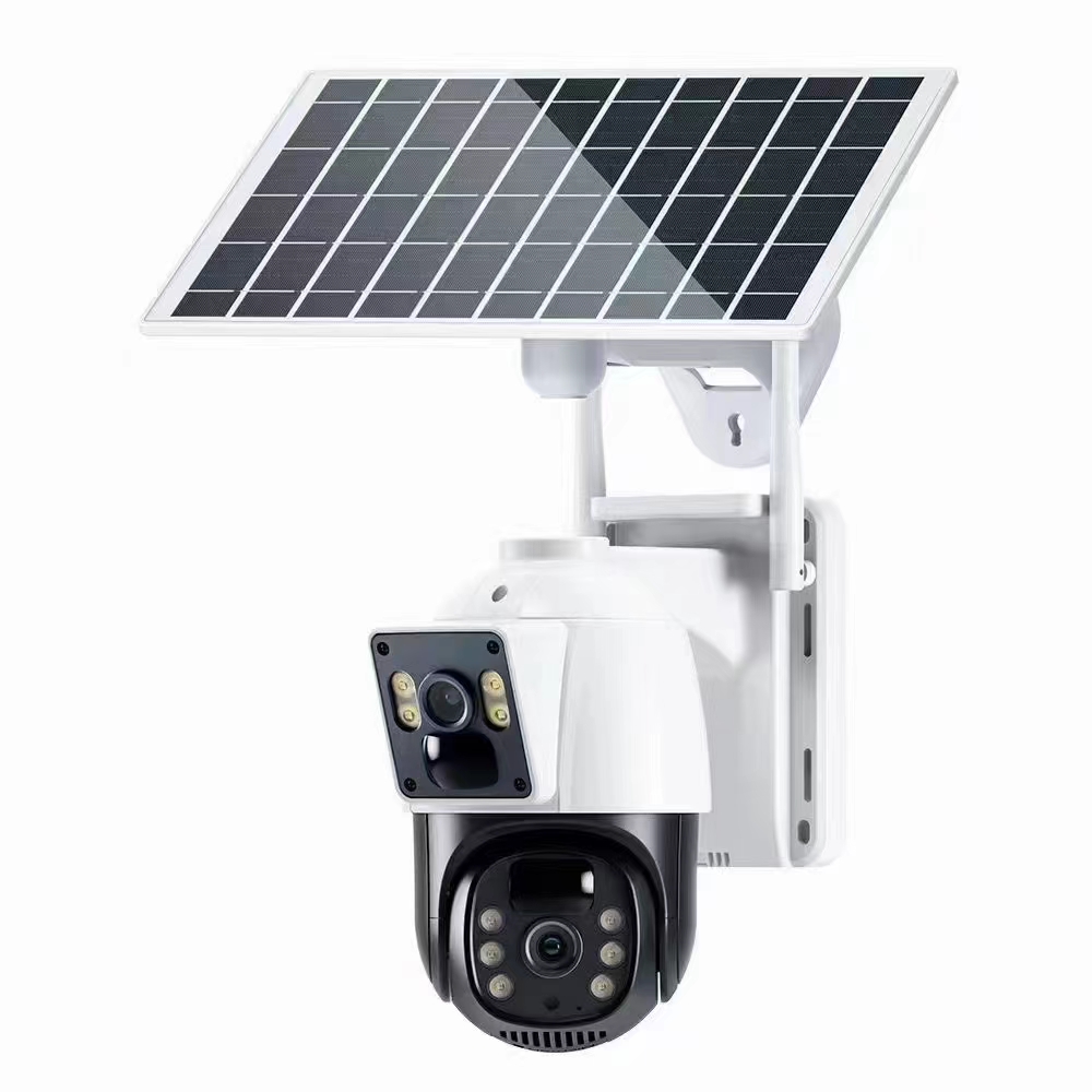 Solar Power System of CCTV camera 30W/30AH with battery Security camera 4G wifi network all in one connect mobile app monitoring