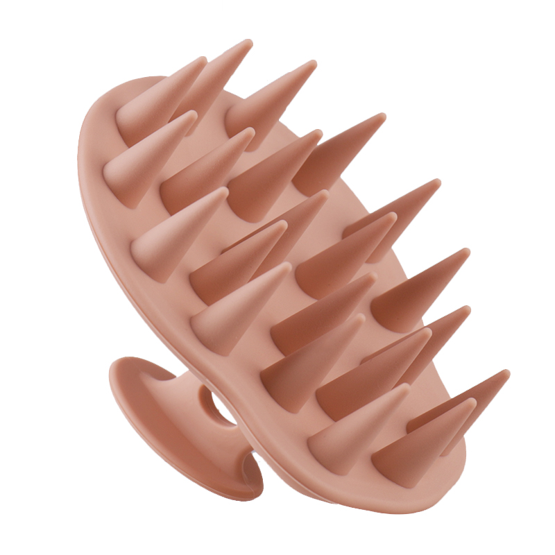 Custom Service Thin Gourd Full Scalp Care Hair Brush Superior Quality Hair Scrub Brush Patented Full Silicone Scalp Massager