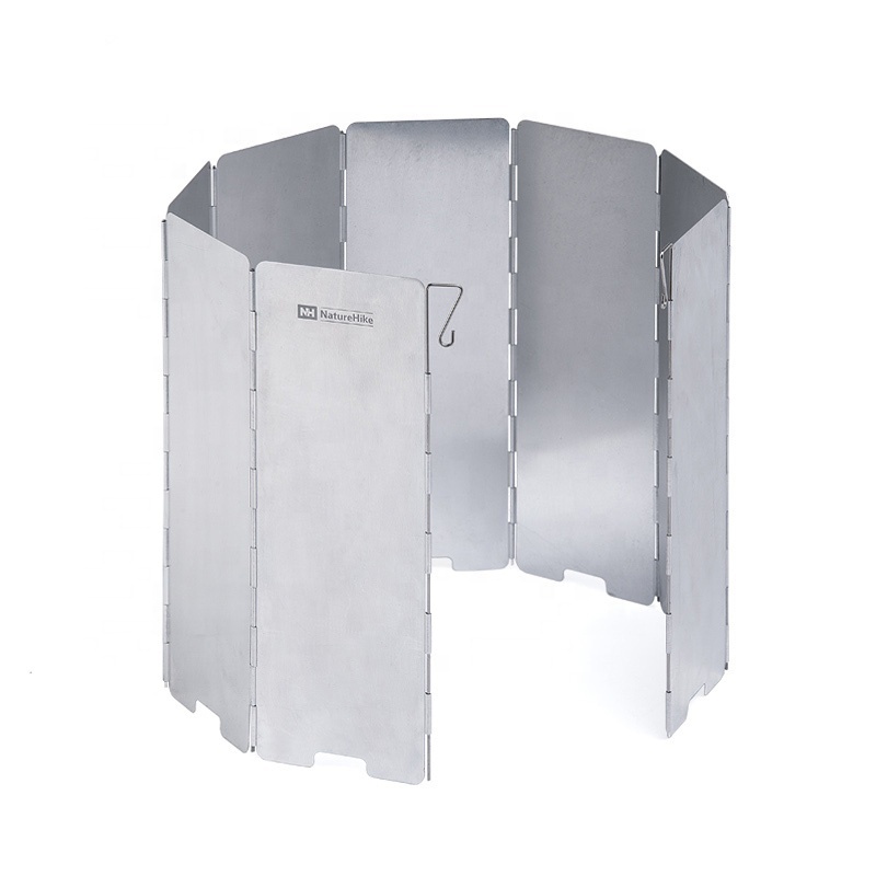 Naturehike Outdoor Portable Aluminum Alloy Foldable Stove windscreen Camping Stove Windshield
