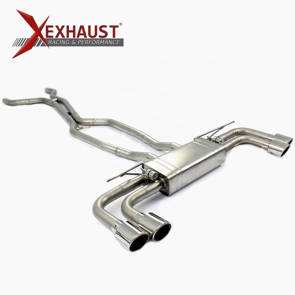 Выхлопная система из нержавеющей стали для Porsche Cayenne 958 3,0 T 3,6 T 4,8 T 2011-2014 SS304, выхлопной клапан с дистанционным управлением, Электрический глушитель