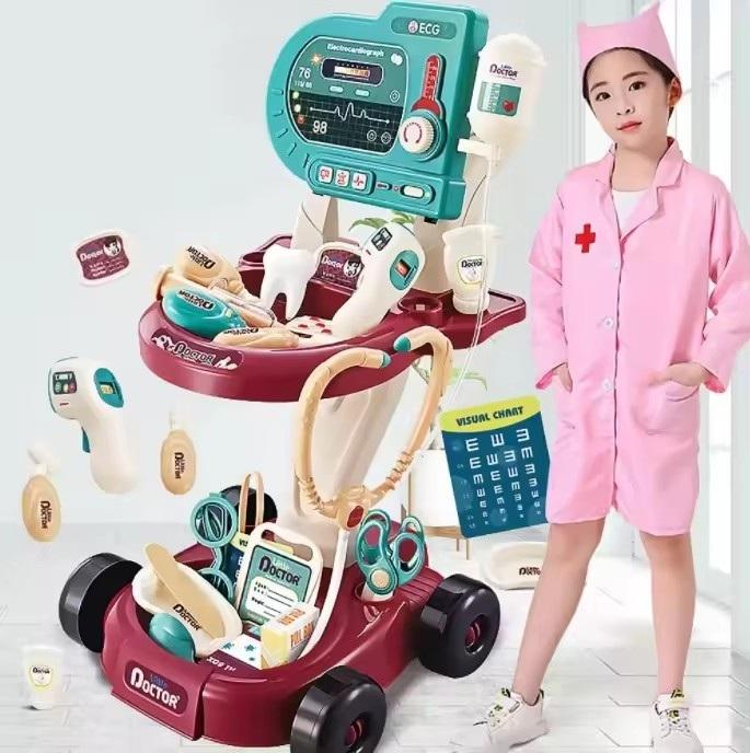 Children Pretend Operating Table Doctor Toy Plastic Medical Tools Set High Quality Toy Medical Kids Toys
