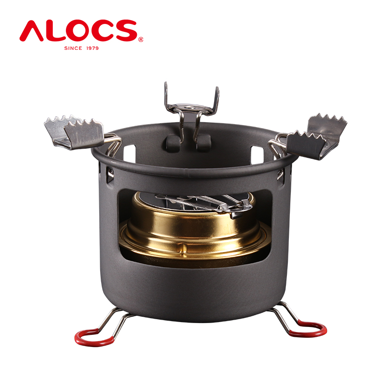 ALOCS CS-B13 спиртовая горелка горячий горшок с подставкой для кемпинга горячий горшок на открытом воздухе Альпинизм пеший Туризм печи