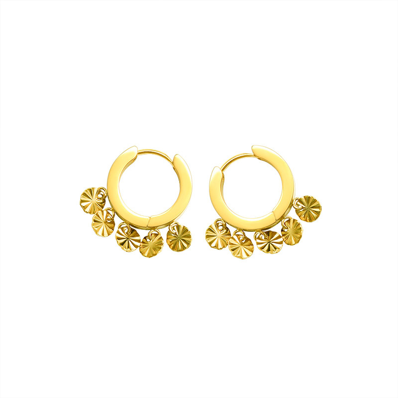 Exquisite studs earring gold earrings for women 2021 gold plated jewelry set stainless steel earrings