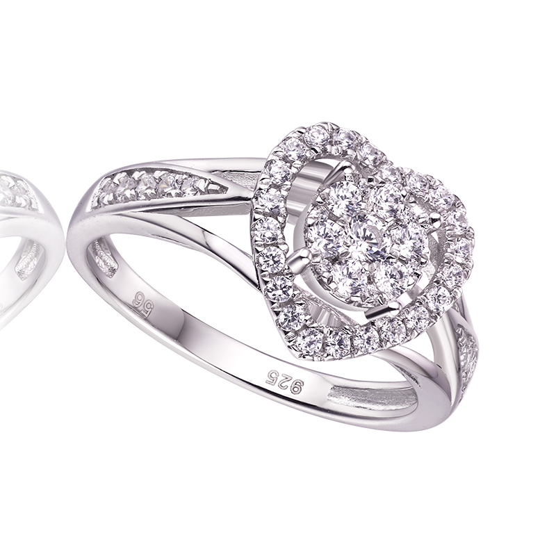 Wholesale Claw Setting Jewelry Custom Cz Ring 925 Sterling Silver 2021 Ring