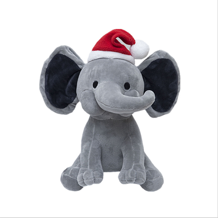 Free Sample Stuffed Elephant Plush Toys Custom Big Ears colorful elephants plush toys creative grey Elephant Plush Toy Wholesale