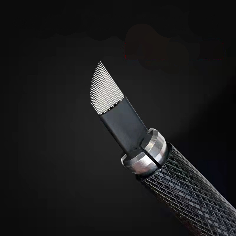 OEM логотип аксессуары для перманентного макияжа 0,18 лезвий 7-21 F Pin 18u микроблейд для татуировки бровей одноразовые супер острые настоящие нано